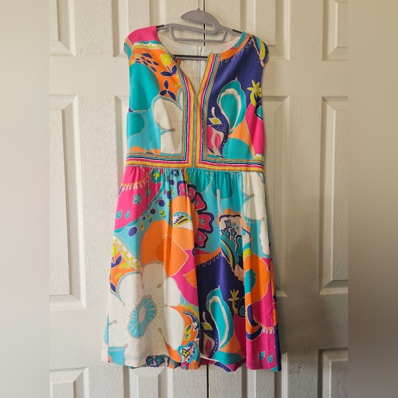 Trina Turk Multicolor Floral Casual Dress - Picture 1 of 4